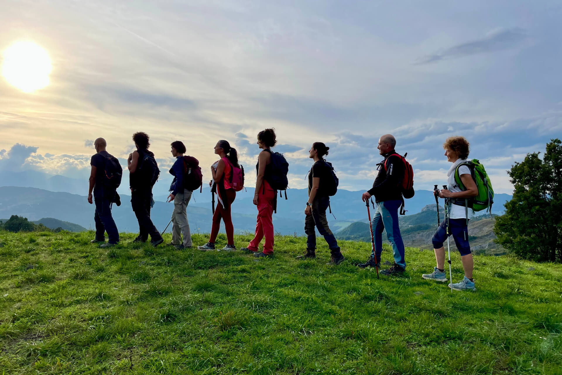 Passi di Quiete - Appenninica - Seconda Edizione - In cammino al tramonto