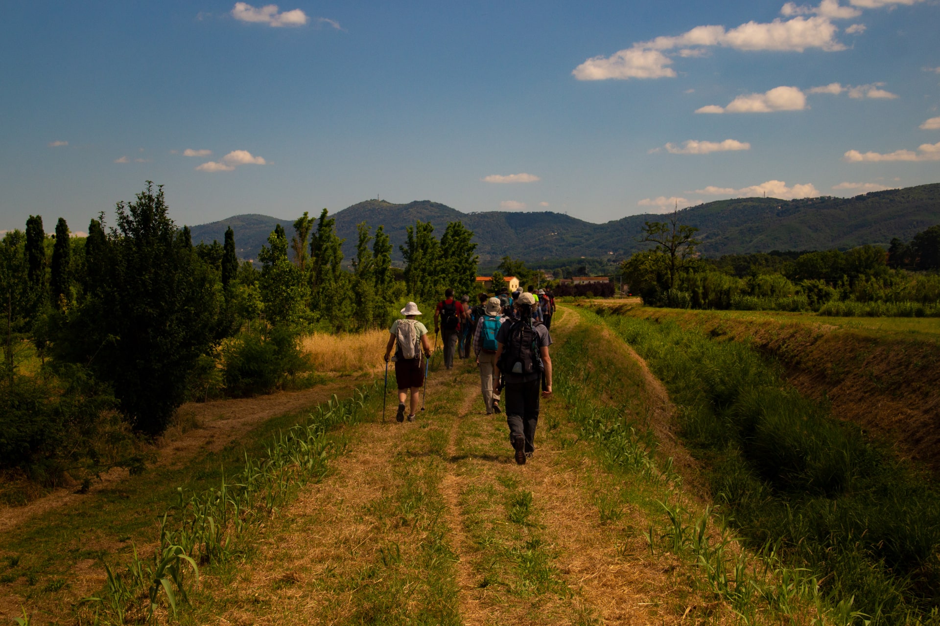Passi di Quiete - Seconda Edizione - In fila indiana sul lungo torrente Stella - Foto Maya De Bernardi